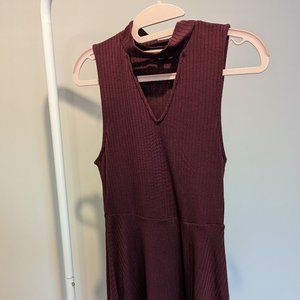 Aeropostale Burgundy Triangle Cut Dress - Teens Small